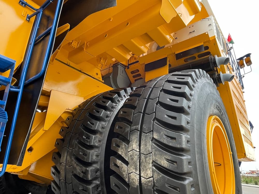Large mining haul truck